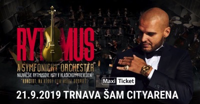 RYTMUS (Patrik Vrbovský) A SYMFONICKÝ ORCHESTER City Arena Trnava 2019
